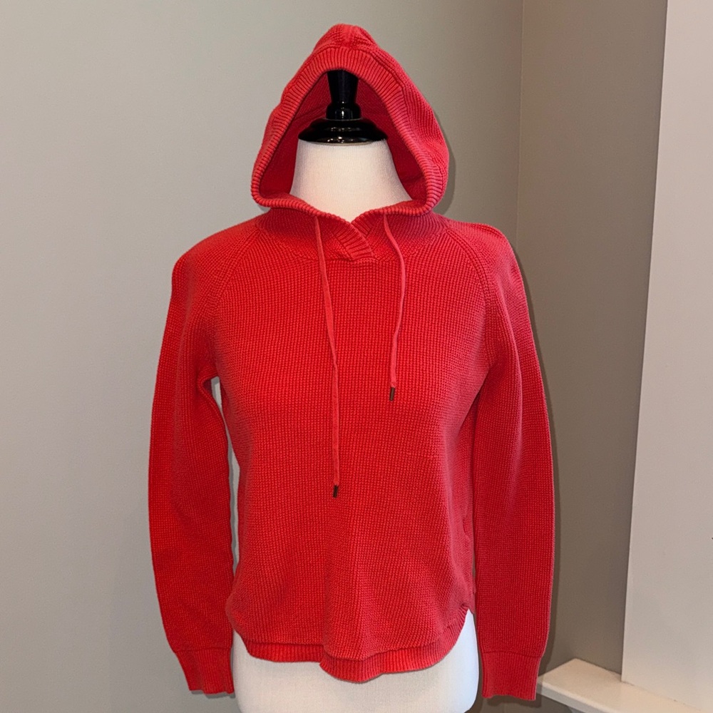 Lauren Ralph Lauren Red Hooded Sweater 💯 cotton PS